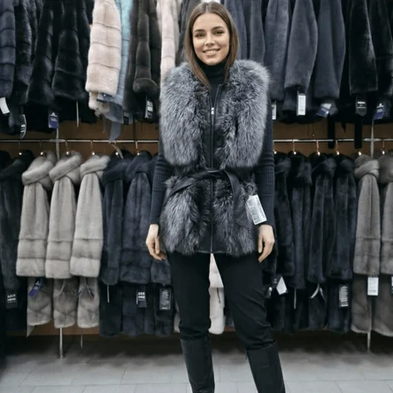 Меховые жилеты