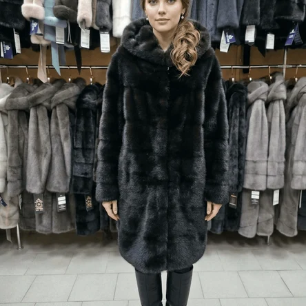 Норковая шуба модель рубашка
